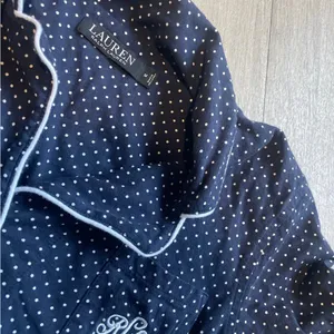 Ralph Lauren Navy and White Polka Dot Shirt thumbnail 2