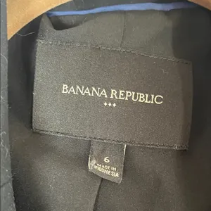 Banana‎ Republic Classic Black Blazer Jacket Womans Size 6 thumbnail 2