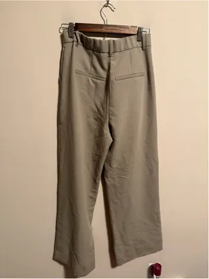 Abercrombie & Fitch Tan Sloane Tailored Wide Leg Trouser Pants Size 29 8R thumbnail 3