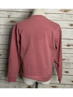 Nike activewear faded pink crewneck logo spellout long sleeve sweatshirt Size M thumbnail 3