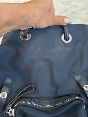 Michael Kors Abby Backpack Navy Nylon thumbnail 6