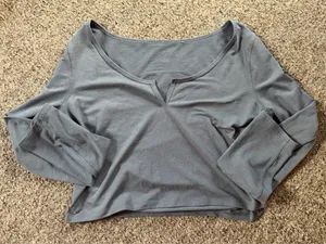Lululemon Cropped Henley Long Sleeve thumbnail 1