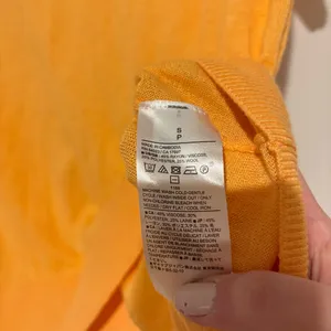 Banana Republic wool‎ Short Sleeve Forever Sweater orange yellow size small thumbnail 4