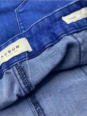 Jorts PacSun Denim Jean Shorts Mom High Waist Rise Sailor Zipper 29 Stretch Mini thumbnail 5