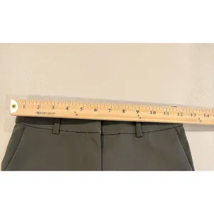 H&M Pants Women 2 DarkOlive Stretch Work Career Travel Elastic Minimalist Office thumbnail 4