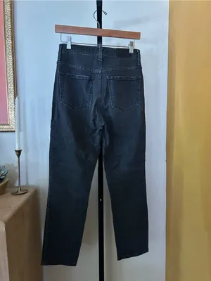 Madewell The Perfect Vintage Crop Jeans Sumner Wash High Rise‎ Black Size 25 thumbnail 6