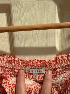 Baltic Born Red & White Floral Tie-Shoulder Smocked Midi Sundress thumbnail 2