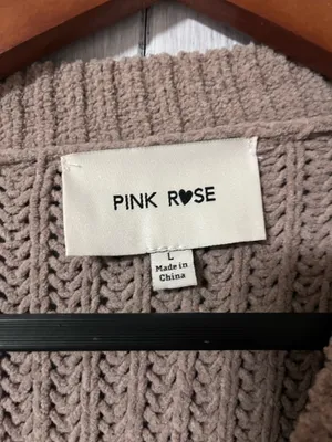 Pink Rose Sweater Knit thumbnail 2