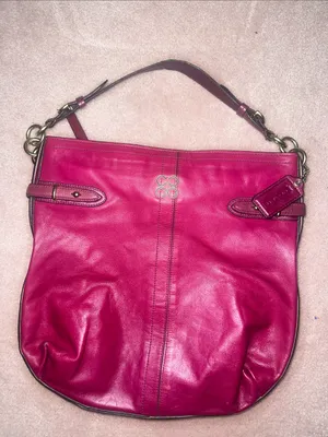 Coach Colette Hobo Bag Vibrant Pink Gold Hardware thumbnail 2