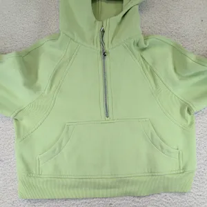 Lululemon Scuba Oversized Half-Zip Hoodie Dewy Green W3DM4S XS/S thumbnail 3