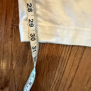 D. Jeans white wide leg button fly jeans size 16 thumbnail 6