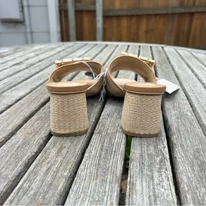Size 6 Women's Kathleen Raffia Buckle Block Heels - A New Day summer spring‎ thumbnail 6