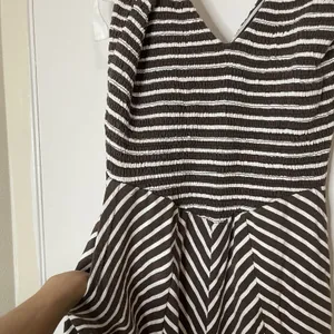 FREE PEOPLE x free-est Cecelia Midi Dress striped brown size Medium thumbnail 5