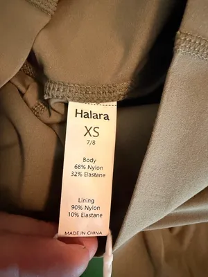 Halara XS High-Waisted Olive Green Leggings XS 7/8 Length Stretchy thumbnail 6
