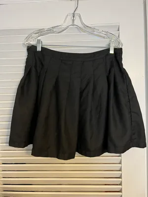Faded Rose XL Blk Short Pleated Circle Skirt thumbnail 2