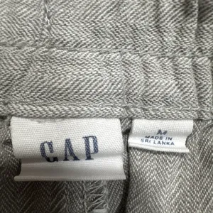 Gap Gray Chambray Utility Joggers Womens Size M Textured Casual Pants 24" Inseam thumbnail 3