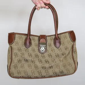 Vintage 90s Dooney & Bourke Signature Small Double Handle Tote thumbnail 2