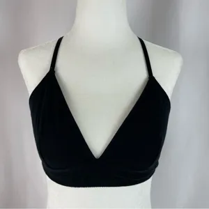 Anemone Medium Deep V Medium Adjustable Triangle Bra Bralette Solid Minimalist thumbnail 1