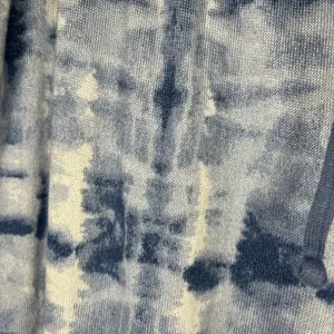 Lucky Brand Women’s Large Blue and White Tie Dye Pajamas Pants with tie. thumbnail 3