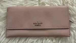 Kate Spade Cameron Street Harling Tri-Fold Wallet light pink EUC thumbnail 1