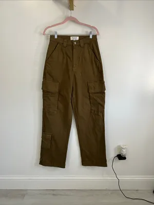 Reformation Bilijana Relaxed Cargo Pants Olive thumbnail 2