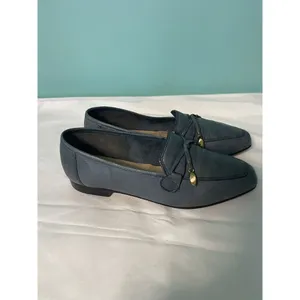 Enzo Angiolini Ballet Flat Shoes Women Sz 5.5M Blue Leather Slip‎ On S-326 thumbnail 2