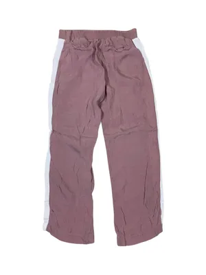 Sweaty Betty Pink Cupro Wide Leg Track Pants White Stripe Athleisure Small thumbnail 2