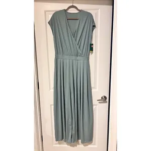 Halara Waffle vneck Surplice jumpsuit  thumbnail 3