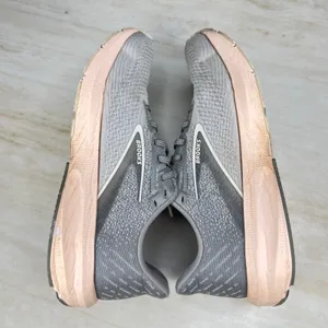 Brooks Launch 10 Grey Pink Running Shoes Womens 9.5 Medium 1203991B179 thumbnail 7
