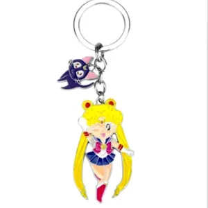 Sailor Moon & Luna Keychain Pink thumbnail 2