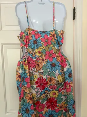 NWT Le Lis Collection Floral Cutout Bodycon Mini Dress Size L thumbnail 7