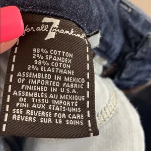 7 For All Mankind A-Pocket Fray Hem Ankle Jeans thumbnail 5