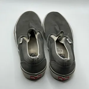 Vans Classic Slip On Charcoal Gray Canvas Skate Shoes Womens 7.5 Mens 6 721356 thumbnail 3