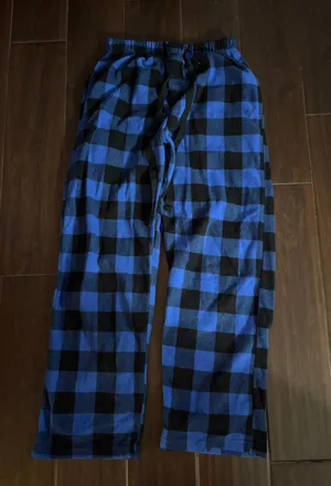 Blue Plaid Pajama Pants thumbnail 1