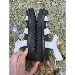 Dr. Martens Nartilla White Leather Lace-Up Gladiator Sandals Women's Size 7 thumbnail 8