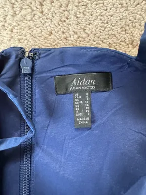 Aidan Mattox Navy formal dress thumbnail 4