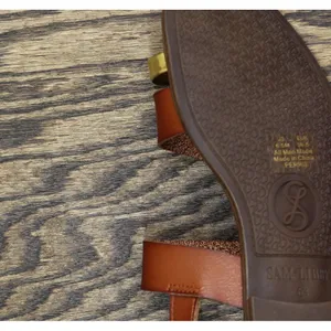 NWT Sam & Libby Womens Strappy Perris Flat Sandal J5247S1200 Amber Brown 6.5M thumbnail 13