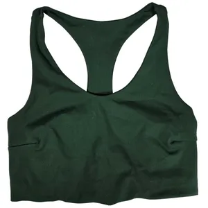 Zella‎ Sports Bra Green Medium Racerback Yoga Studio Low Support Athletic Size S thumbnail 1
