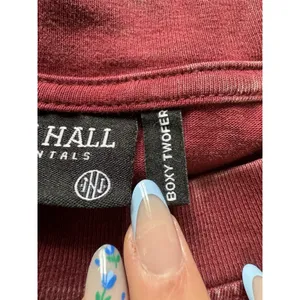 Ninth Hall Fundamentals Sweatshirt Women Size Large Crewneck Cropped Acid‎ Wash thumbnail 9