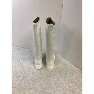 Aerosoles Slalom White PU Tall Lug Sole Boots Womens 5.5M NEW‎ thumbnail 6