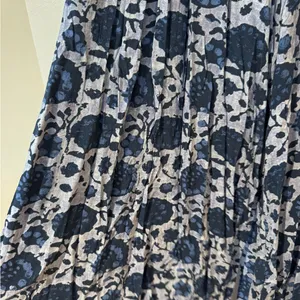 Free People Floral Blue and White Women's Wide Leg Pants thumbnail 5