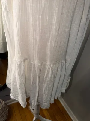 We The Free White Button-Front Gauze Blouse thumbnail 8