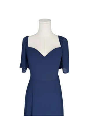 Baltic Born - NWT Colette Sweetheart Midi Dress Navy Blue Sz M thumbnail 4