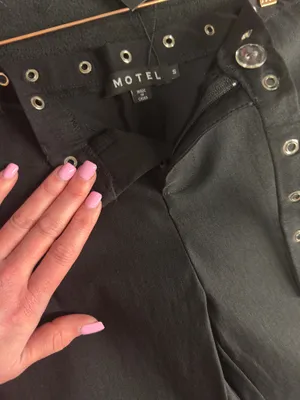 Edikted Motel Black Pants with belt thumbnail 5