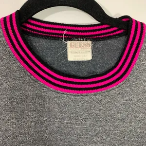Vintage GUESS Crew Neck Sweatshirt Gray‎ Rainbow Logo 1989 - OS see measu… thumbnail 6