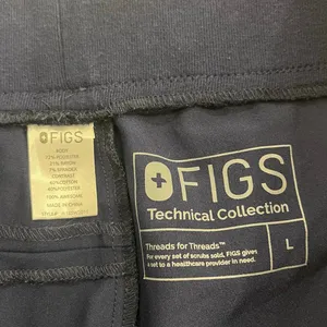FIGS Tidore Tailored‎ Skinny Scrub Pants Zip Ankle Navy Size Large thumbnail 7