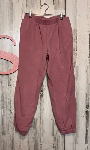 Women’s Pink Sweatpants Joggers Size Small – Cozy Fit, Elastic Waist & Cuffs thumbnail 1
