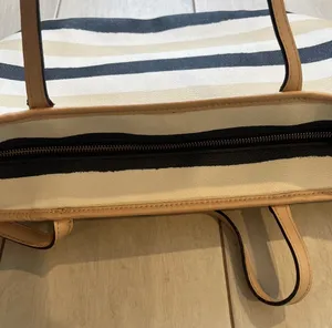 Kate Spade Striped Bondi Road Large Harmony Tote Bag Nautical Coastal Resort thumbnail 4