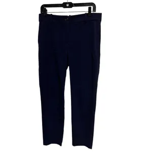 J.Crew Navy Blue Slim Fit Ankle Trousers Womens Size‎ 8 Career Work Pants thumbnail 2