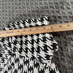 Chris‎ McLaughlin Houndstooth Sheath Dress Black White Short Sleeve Size 6 Retro thumbnail 11